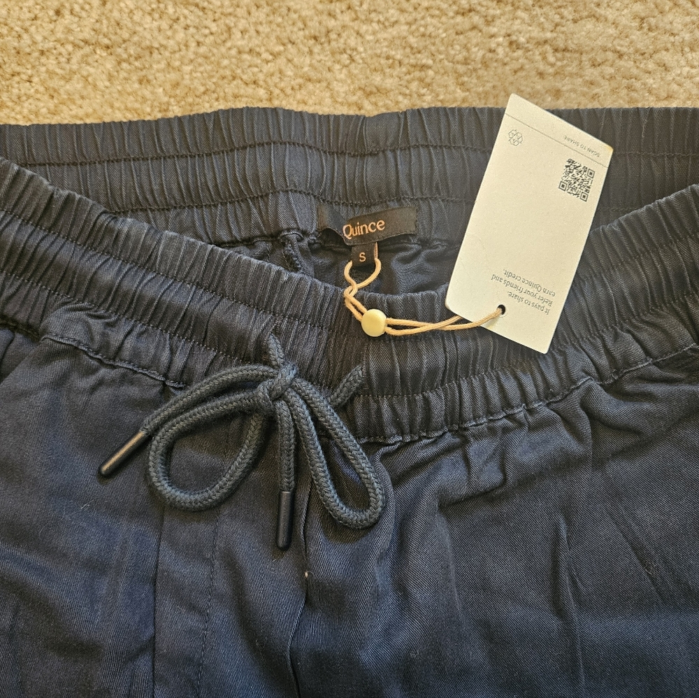 NWT Quince Vintage Wash Tencel Wide Leg Pants - Picture 4 of 4